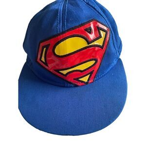 SUPERMAN LOGO BLUE STYLE CAP HAT DC COMICS -